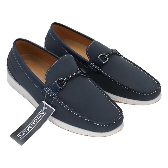 Aston Marc Crosby Men\'s Bit Loafers Navy US 10.5M EU 44